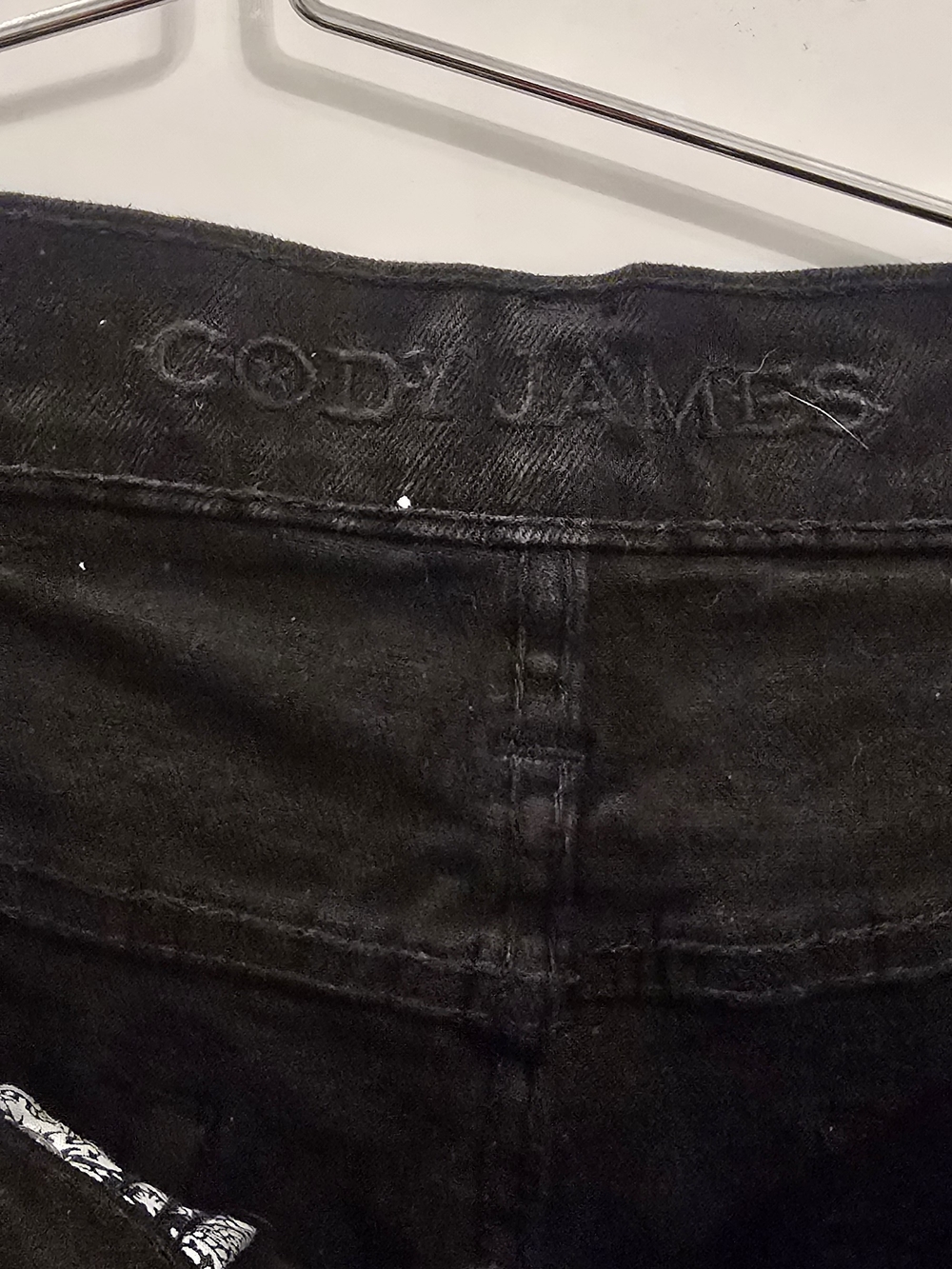 Men's Slim Straight Black Jeans - Sleek Everyday Wear - Picture 3 of 5